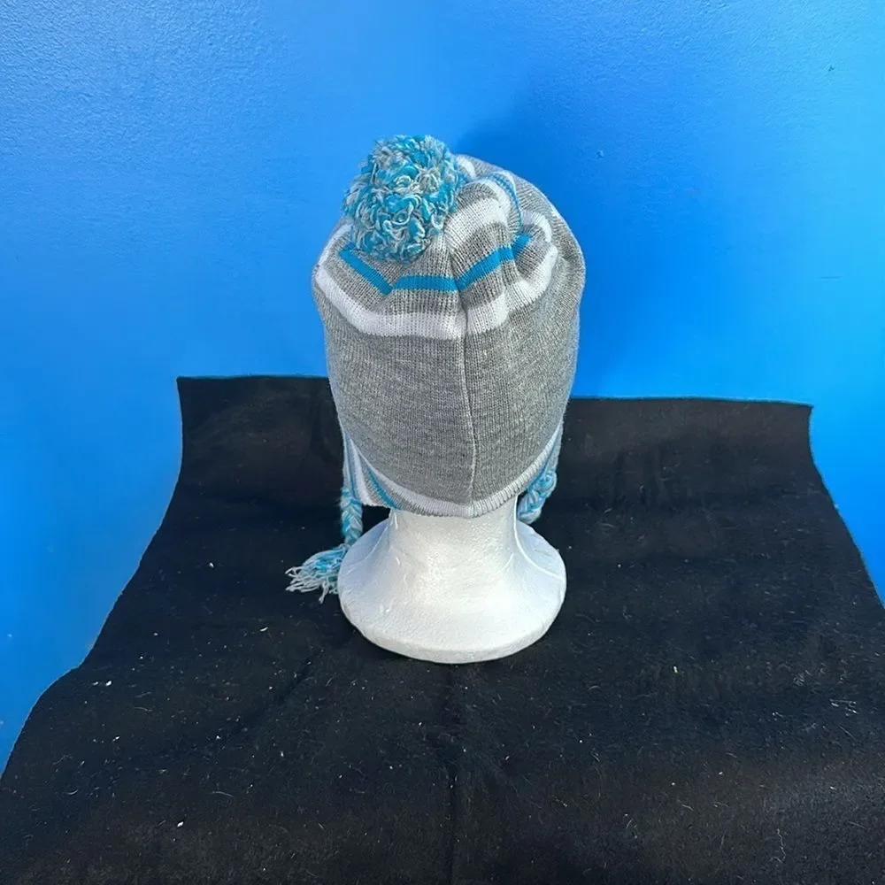 Disney Frozen Girls Winter Hat Fleece Lined Blue Elsa Anna Beanie Cold Weather